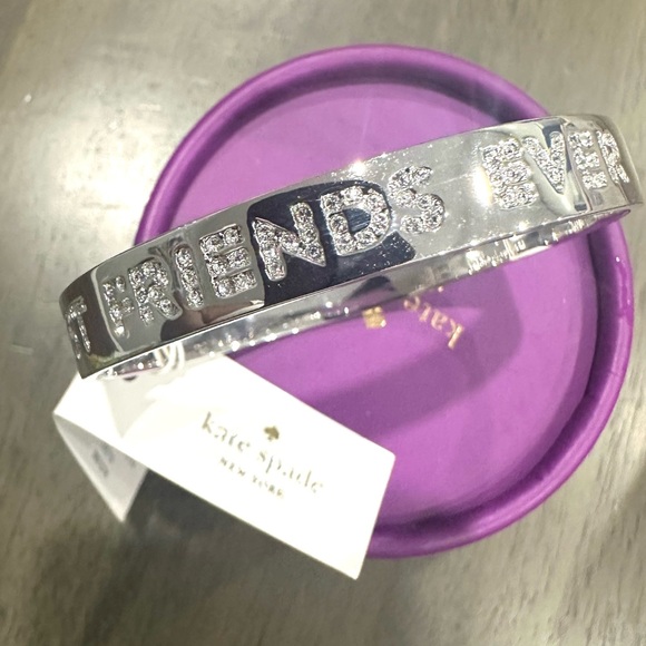 Kate Spade Best Friends Ever Crystal Words Bracelet Wedding Gift - Picture 5 of 9